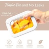 image:imageBentgo Signature Glass Food Storage Containers with Lids 4 Piece Set  LeakProof Airtight Borosilicate Glass PFAS amp BPAFree Microwave Oven Freezer amp DishwasherSafe White Stone8Piece Set White Stone