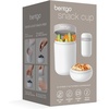 image:imageBentgo Snack Cup LeakProof Snack Container with Toppings Compartment  DualSealing Lid Airtight MicrowaveSafe Base Freezer amp TopRack DishwasherSafe OrchidWhite
