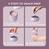 image:imageBentgo Snack Cup LeakProof Snack Container with Toppings Compartment  DualSealing Lid Airtight MicrowaveSafe Base Freezer amp TopRack DishwasherSafe OrchidOrchid