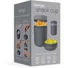 image:imageBentgo Snack Cup LeakProof Snack Container with Toppings Compartment  DualSealing Lid Airtight MicrowaveSafe Base Freezer amp TopRack DishwasherSafe OrchidDark Gray