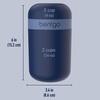 image:imageBentgo Snack Cup LeakProof Snack Container with Toppings Compartment  DualSealing Lid Airtight MicrowaveSafe Base Freezer amp TopRack DishwasherSafe OrchidNavy