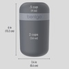 image:imageBentgo Snack Cup LeakProof Snack Container with Toppings Compartment  DualSealing Lid Airtight MicrowaveSafe Base Freezer amp TopRack DishwasherSafe OrchidDark Gray