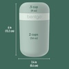 image:imageBentgo Snack Cup LeakProof Snack Container with Toppings Compartment  DualSealing Lid Airtight MicrowaveSafe Base Freezer amp TopRack DishwasherSafe OrchidMint Green