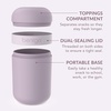 image:imageBentgo Snack Cup LeakProof Snack Container with Toppings Compartment  DualSealing Lid Airtight MicrowaveSafe Base Freezer amp TopRack DishwasherSafe OrchidOrchid