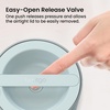 image:imageBentgo Stainless Steel Insulated Food Container LeakProof 19 fl oz  TripleLayer Insulation Vacuum Seal BuiltIn Handle Wide Opening Hot amp Cold Foods Stainless Steel SilverAqua