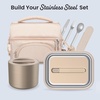 image:imageBentgo Stainless Steel Insulated Food Container LeakProof 19 fl oz  TripleLayer Insulation Vacuum Seal BuiltIn Handle Wide Opening Hot amp Cold Foods Stainless Steel SilverGold