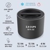 image:imageBentgo Stainless Steel Insulated Food Container LeakProof 19 fl oz  TripleLayer Insulation Vacuum Seal BuiltIn Handle Wide Opening Hot amp Cold Foods Stainless Steel SilverCarbon Black