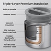 image:imageBentgo Stainless Steel Insulated Food Container LeakProof 19 fl oz  TripleLayer Insulation Vacuum Seal BuiltIn Handle Wide Opening Hot amp Cold Foods Stainless Steel SilverStainless Steel Silver