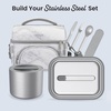 image:imageBentgo Stainless Steel Insulated Food Container LeakProof 19 fl oz  TripleLayer Insulation Vacuum Seal BuiltIn Handle Wide Opening Hot amp Cold Foods Stainless Steel SilverStainless Steel Silver