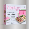 image:imageBentgo Stainless Steel Lunch Box LeakProof 3 Compartments 43 Cups  188 Stainless Steel Tray EasyOpen Clips PFAS amp BPAFree TopRack Dishwasher Safe Ages 3 Gray LeafStrawberry