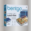 image:imageBentgo Stainless Steel Lunch Box LeakProof 3 Compartments 43 Cups  188 Stainless Steel Tray EasyOpen Clips PFAS amp BPAFree TopRack Dishwasher Safe Ages 3 Gray LeafNavy