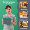 image:imageBentgo Stainless Steel Lunch Box LeakProof 3 Compartments 43 Cups  188 Stainless Steel Tray EasyOpen Clips PFAS amp BPAFree TopRack Dishwasher Safe Ages 3 Gray LeafGray Leaf