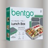 image:imageBentgo Stainless Steel Lunch Box LeakProof 3 Compartments 43 Cups  188 Stainless Steel Tray EasyOpen Clips PFAS amp BPAFree TopRack Dishwasher Safe Ages 3 Gray LeafGray Leaf