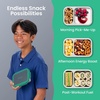 image:imageBentgo Stainless Steel Snack Box LeakProof 2 Compartments 2Cup CapacityGray Leaf