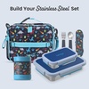 image:imageBentgo Stainless Steel Snack Box LeakProof 2 Compartments 2Cup CapacityNavy