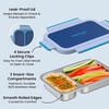image:imageBentgo Stainless Steel Snack Box LeakProof 2 Compartments 2Cup CapacityNavy
