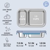 image:imageBentgo Stainless Steel Snack Box LeakProof 2 Compartments 2Cup CapacityNavy