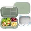 image:imageBentgo Chill Max LeakProof XL BentoStyle 3 or 4 Compartment Lunch Box  Included Ice Pack Keeps Food Cold 5Cup Capacity for Adults amp Ages 8 BPAFree Dishwasher Safe Fog amp Deep TealClay Green  Gray