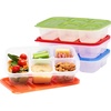 image:imageBentgo Easyboxes Stackable 5Compartment Lunch Boxes 8Piece Set  Reusable BPAFree Meal Prep Patented Design Microwave Dishwasher amp FreezerSafe ClassicClassic