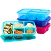 image:imageBentgo Easyboxes Stackable 5Compartment Lunch Boxes 8Piece Set  Reusable BPAFree Meal Prep Patented Design Microwave Dishwasher amp FreezerSafe ClassicJewel Brights