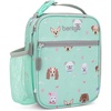 image:imageBentgo Kids Insulated WaterResistant Reusable Lunch Tote  Lightweight amp Durable Lunch Bag with Water Bottle Holder amp Mesh Pocket Fits Lunch Box amp Water Bottle For Ages 3 DinosaurPuppy