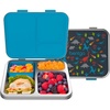 image:imageBentgo Kids Prints Stainless Steel LeakResistant 3Compartment Lunch Box  For Kids 3 Bonus Silicone Container Durable OdorFree DishwasherSafe PFAS amp BPAFree SharkDinosaur