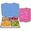 image:imageBentgo Kids Prints Stainless Steel LeakResistant 3Compartment Lunch Box  For Kids 3 Bonus Silicone Container Durable OdorFree DishwasherSafe PFAS amp BPAFree SharkRainbows and Butterflies