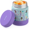 image:imageBentgo Kids Stainless Steel LeakProof Food Jar for Hot or Cold Food  11 fl oz Double Insulated Container with Removable Silicone Bumper Dishwasher Safe Easy Open Lid Ages 3 Cowgirl DreamsSea Life