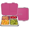 image:imageBentgo Kids Stainless Steel LeakResistant Lunch Box 3 Compartments  Bonus Silicone Container PFAS amp BPAFree OdorResistant Dishwasher Safe Ages 3 GreenFuchsia