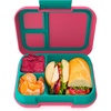 image:imageBentgo Pop LeakProof 34 Compartment BentoStyle Lunch Box  For Kids Ages 8 amp Teens 5Cup Capacity Removable Divider Microwave amp Dishwasher Safe BPAFree Bright CoralTealBright CoralTeal