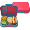 image:imageBentgo Pop LeakProof 34 Compartment BentoStyle Lunch Box  For Kids Ages 8 amp Teens 5Cup Capacity Removable Divider Microwave amp Dishwasher Safe BPAFree Bright CoralTealFlame RedTurquoise