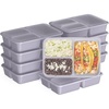 image:imageBentgo Prep  20Piece 3Compartment Reusable Meal Prep Containers with Lids PFAS amp BPA Free Materials Durable Microwave Freezer amp Dishwasher Safe To Go Food Storage Rosette GlitterLilac