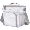 image:imageBentgo Prep Deluxe Insulated Meal Prep Lunch Bag for Adults Holds 5 Meals  Keeps Food Hot or Cold Up to 8 Hours WaterResistant Dual Compartments BlushWhite Marble