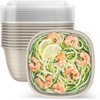 image:imageBentgo Prep Food Storage Bowls with Lids 10 Pack PFAS amp BPAFree  1 Compartment Stackable Portion Control Microwave Freezer amp DishwasherSafe Reusable ChampagneChampagne