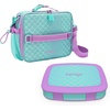 image:imageBentgo Prints Insulated Lunch Bag Set With Kids BentoStyle Lunch Box Mermaid Scales