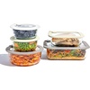 image:imageBentgo Signature Glass Food Storage Containers with Lids 4 Piece Set  LeakProof Airtight Borosilicate Glass PFAS amp BPAFree Microwave Oven Freezer amp DishwasherSafe White Stone10Piece Set White Stone