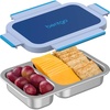 image:imageBentgo Stainless Steel Snack Box LeakProof 2 Compartments 2Cup CapacityNavy