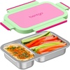image:imageBentgo Stainless Steel Snack Box LeakProof 2 Compartments 2Cup CapacityStrawberry