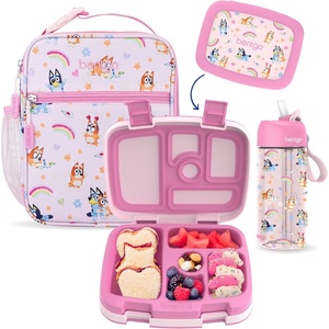 image:imageBentgo  BLUEY 3Piece Kids Lunch Set LeakProof Bento Box  Insulated Lunch Bag 15 fl oz Water Bottle PFAS amp BPAFree Ages 3 Hearts amp CraftsHearts  Crafts