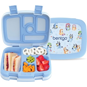 image:imageBentgo  BLUEY Kids LeakProof 5Compartment BentoStyle Kids Lunch Box  Ideal Portion Sizes for Ages 37 Durable DropProof Dishwasher Safe PFAS amp BPAFree Materials Hearts amp CraftsBluey  Bingo Play Day