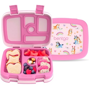 image:imageBentgo  BLUEY Kids LeakProof 5Compartment BentoStyle Kids Lunch Box  Ideal Portion Sizes for Ages 37 Durable DropProof Dishwasher Safe PFAS amp BPAFree Materials Hearts amp CraftsHearts  Crafts