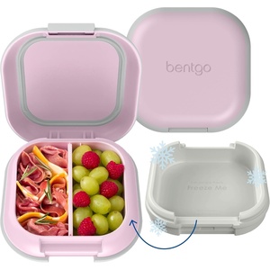 image:imageBentgo Chill Mini LeakProof 3 or 4 Compartment Lunch Box  BuiltIn Ice Pack Keeps Food Cold 27Cup Capacity for Snacks or Sandwich PFAS amp BPAFree Adults amp Kids 3 Lilac MistLilac Mist