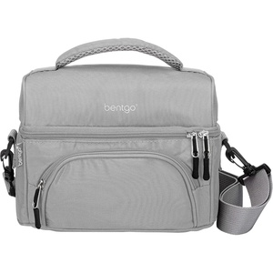 image:imageBentgo Deluxe Insulated Lunch Bag with Adjustable Strap amp Outer Pocket  Fits Most Bentgo Lunch Boxes Internal Mesh Pocket Safe amp Durable Materials SlateGray