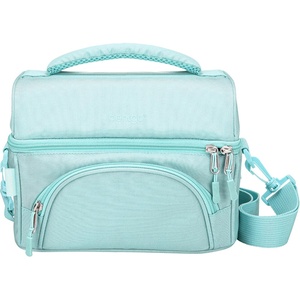 image:imageBentgo Deluxe Insulated Lunch Bag with Adjustable Strap amp Outer Pocket  Fits Most Bentgo Lunch Boxes Internal Mesh Pocket Safe amp Durable Materials SlateCoastal Aqua