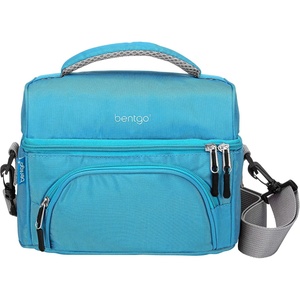 image:imageBentgo Deluxe Insulated Lunch Bag with Adjustable Strap amp Outer Pocket  Fits Most Bentgo Lunch Boxes Internal Mesh Pocket Safe amp Durable Materials SlateBlue