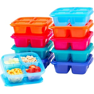 image:imageBentgo Easyboxes 4Compartment Snack Containers  8Piece Set with 4 Trays amp 4 CustomFit Lids to Seal in Freshness  Reusable Food Storage amp Meal Prep Bento BPAFree Containers Classic 4Pack  Meal Prep Food Storage Portion Control Stackable Microwave Freezer amp DishwasherSafe ClassicJewel Brights 10Pack