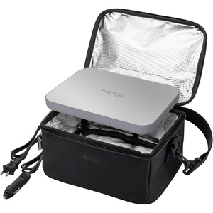 image:imageBentgo Heat Electric Lunch Bag amp Heated Lunch Box for Work amp Travel  ThermalInsulated Lunch Bag Nonstick Warming Plate Car amp Wall Power Cords Shoulder Strap White MarbleCarbon Black