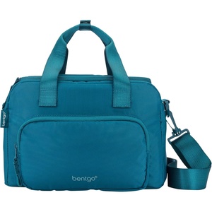 image:imageBentgo Insulated Lunch Bag ExtraLarge Capacity Lightweight  PEVA Insulation Adjustable Shoulder Strap Exterior Storage Compartment Durable Nylon ObsidianDeep Teal