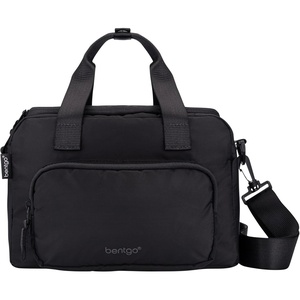 image:imageBentgo Insulated Lunch Bag ExtraLarge Capacity Lightweight  PEVA Insulation Adjustable Shoulder Strap Exterior Storage Compartment Durable Nylon ObsidianObsidian