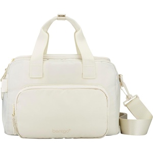 image:imageBentgo Insulated Lunch Bag ExtraLarge Capacity Lightweight  PEVA Insulation Adjustable Shoulder Strap Exterior Storage Compartment Durable Nylon ObsidianBone